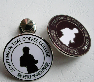 純銀胸章廠家金屬胸章制作企業logo胸章設計